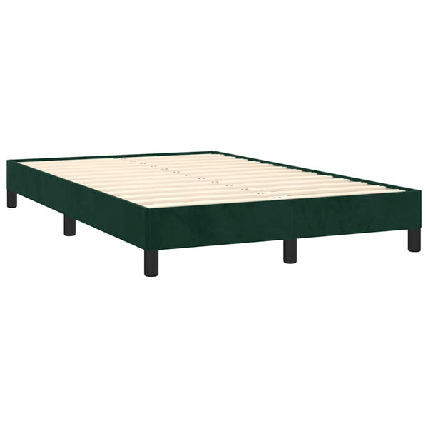 Boxspringbett mit LED Dunkelgrün 120x190 cm