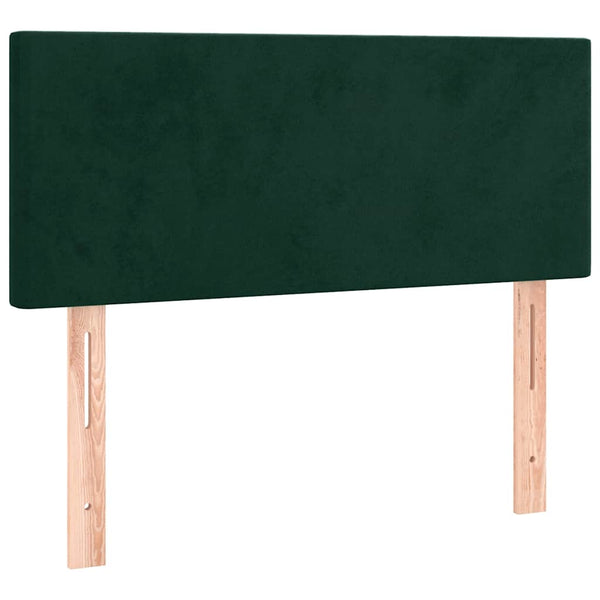 Boxspringbett mit LED Dunkelgrün 120x190 cm
