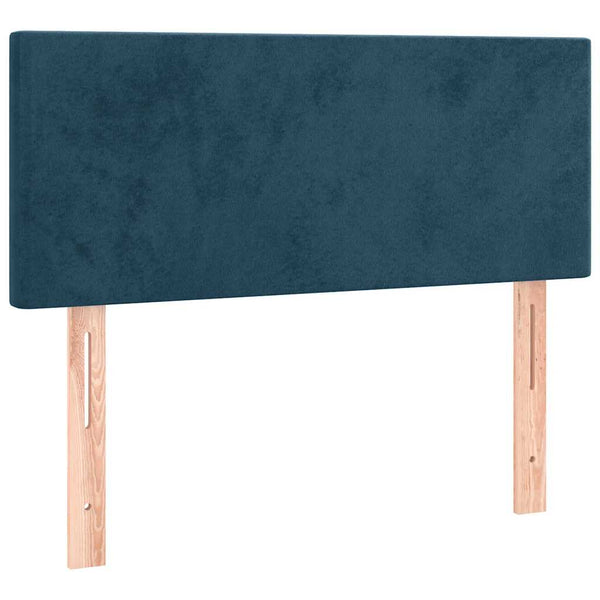 Boxspringbett mit LED & Matratze Dunkelblau 120x190 cm