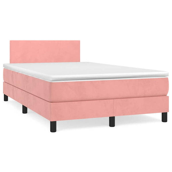 Boxspringbett Rosa mit LED 120x190 cm