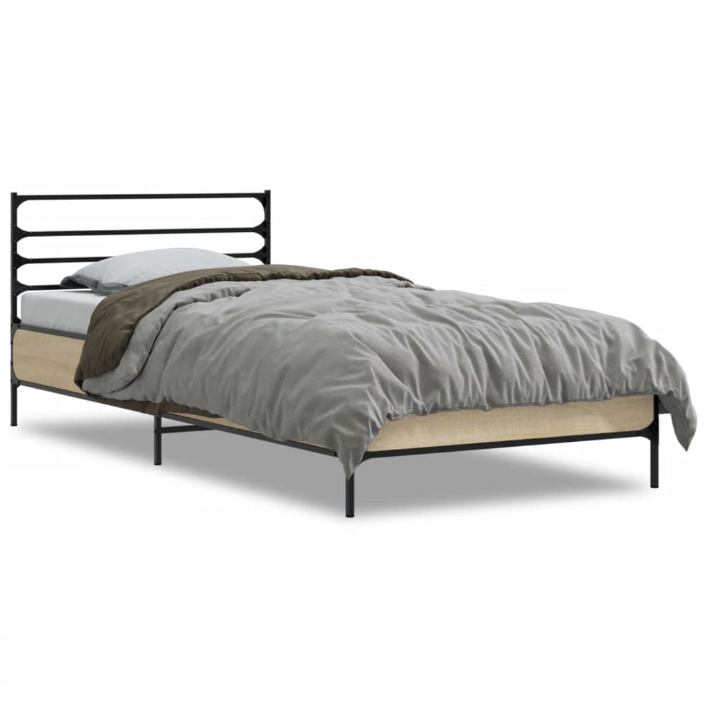 Bettgestell Sonoma Eiche 100x200 cm