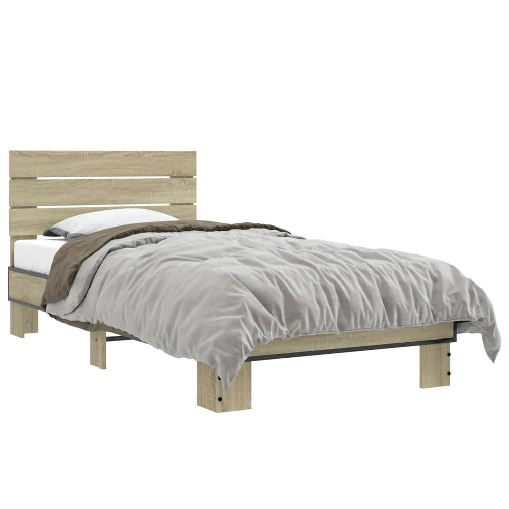 Bettgestell Sonoma-Eiche 90x190 cm