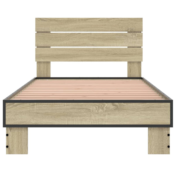Bettgestell Sonoma-Eiche 90x190 cm
