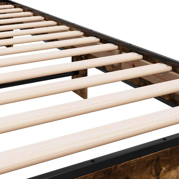 Bettgestell Räuchereiche 90x200 cm