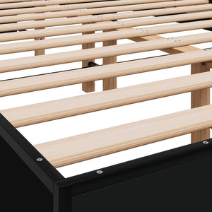 Bettgestell Schwarz 140x200 cm