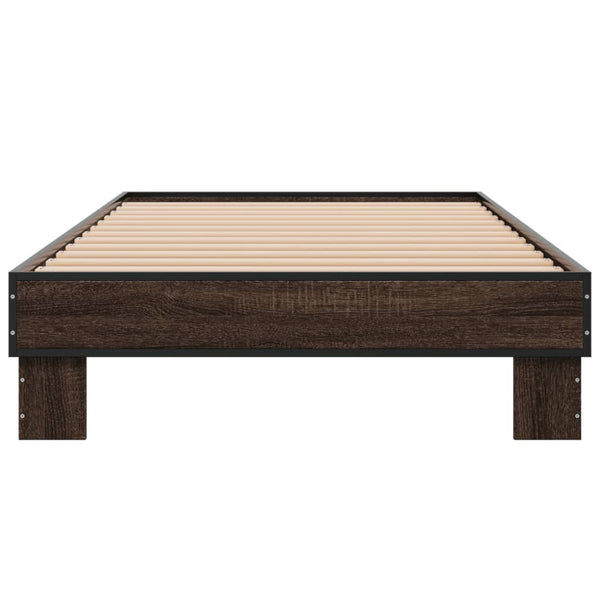 Bettgestell Braun Eiche 75x190 cm