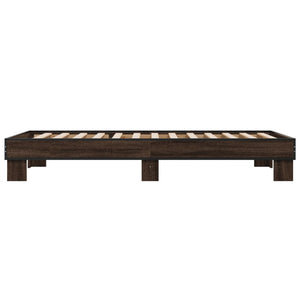 Bettgestell Braun Eiche 75x190 cm