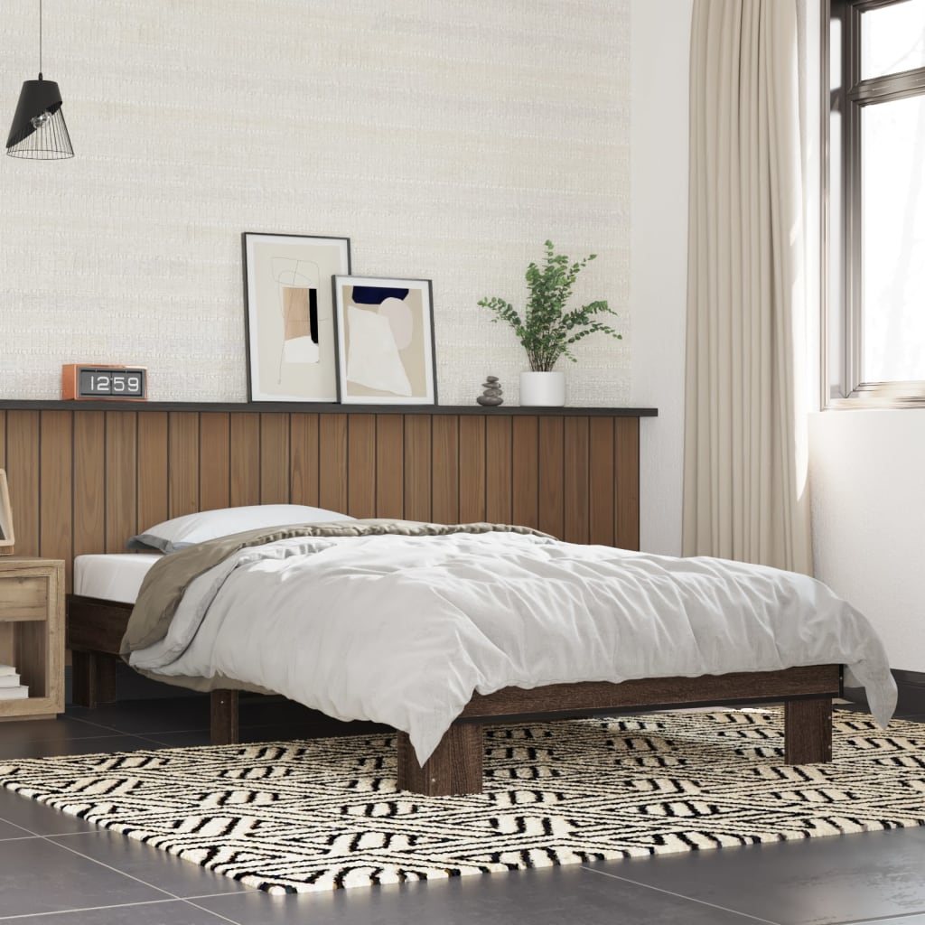 Bettgestell Braun Eiche 75x190 cm