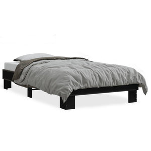 Bettgestell Schwarz 90x190 cm