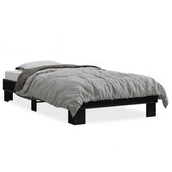 Bettgestell Schwarz 90x190 cm