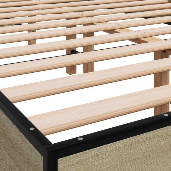 Bettgestell Sonoma-Eiche 120x190 cm