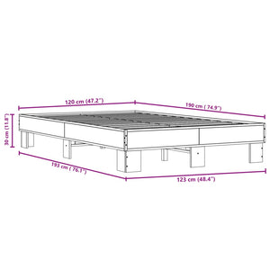 Bettgestell Sonoma-Eiche 120x190 cm