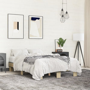Bettgestell Sonoma-Eiche 120x190 cm