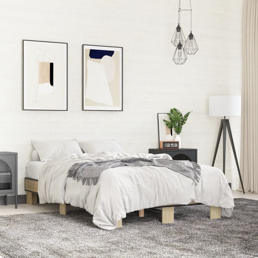 Bettgestell Sonoma-Eiche 120x190 cm