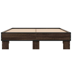 Bettgestell Braun Eichen-Optik 135x190 cm