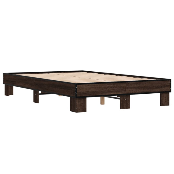 Bettgestell Braun Eichen-Optik 135x190 cm