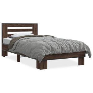 Bettgestell Braun Eiche 90x190 cm