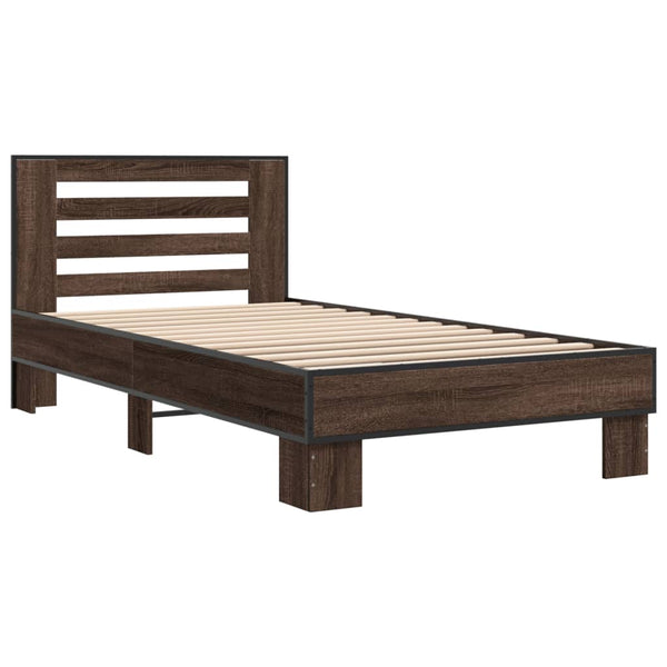 Bettgestell Braun Eiche 90x190 cm