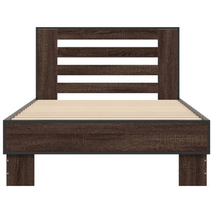 Bettgestell Braun Eiche 90x190 cm