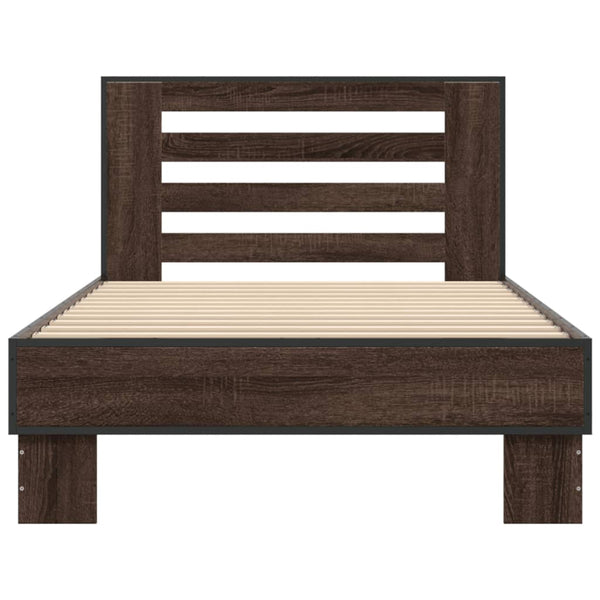 Bettgestell Braun Eiche 90x190 cm