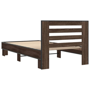 Bettgestell Braun Eiche 90x190 cm