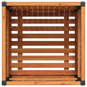Pflanzkübel Akazie & Stahl 45x45x44cm