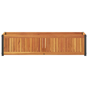 Pflanzkübel Akazie & Stahl 110cm