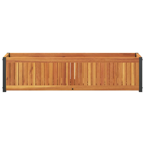Pflanzkübel Akazie & Stahl 110cm