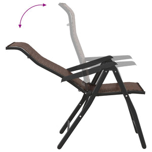 Klappbare Gartenstühle Braun Poly Rattan 4er Set