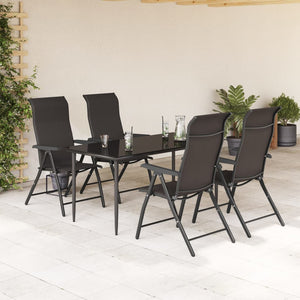 Klappbare Gartenstühle 4er Set Poly Rattan