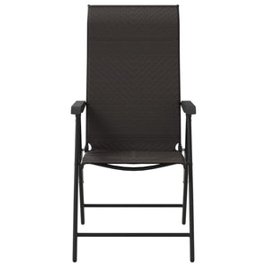 Klappbare Gartenstühle 4er Set Poly Rattan
