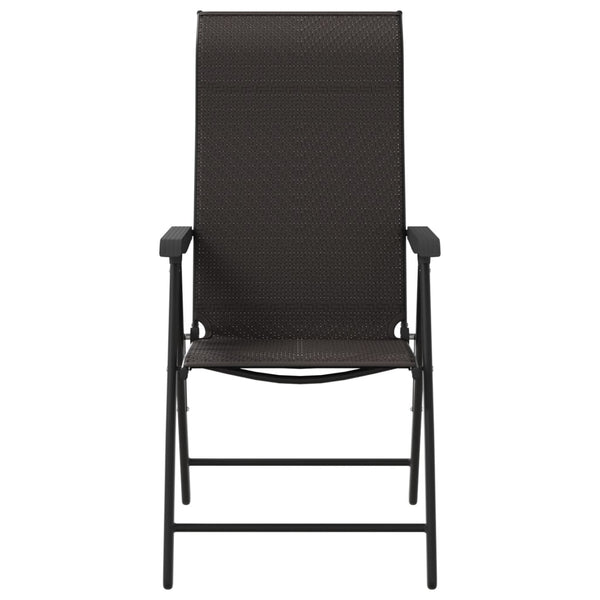 Klappbare Gartenstühle 4er Set Poly Rattan