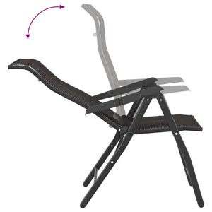 Klappbare Gartenstühle 4er Set Poly Rattan