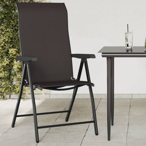 Klappbare Gartenstühle 4er Set Poly Rattan