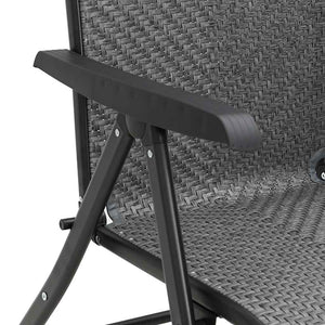 Klappbare Gartenstühle, 4er Set, Grau