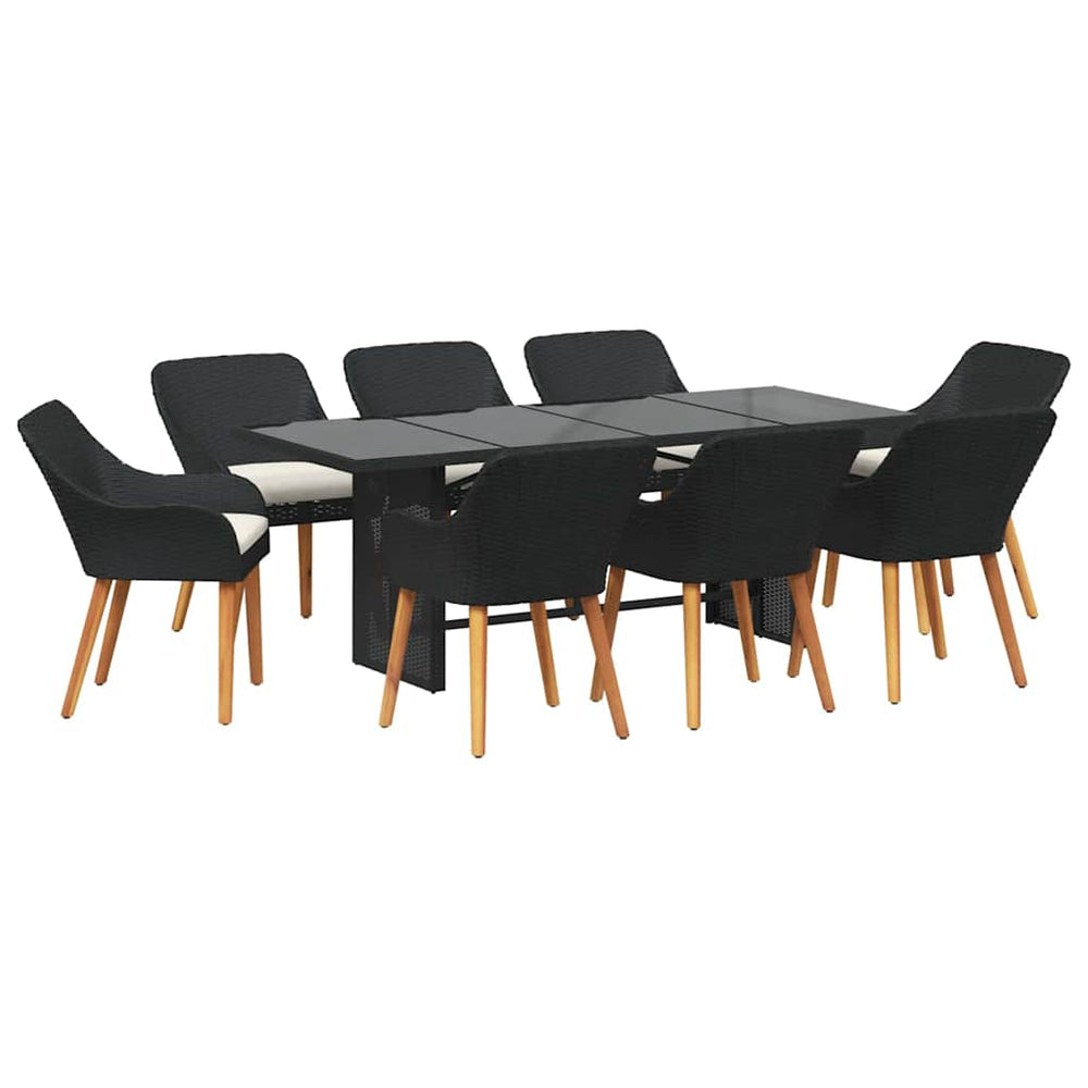 Garten Essgruppe 9-teilig mit Kissen