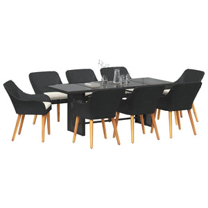Garten Essgruppe 9-teilig mit Kissen