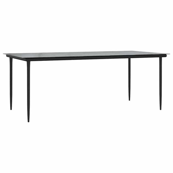 Garten Essgruppe 9-teilig Hellgrau Poly-Rattan mit Kissen