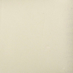 Creme Kunstleder Chaiselongue mit Kissen