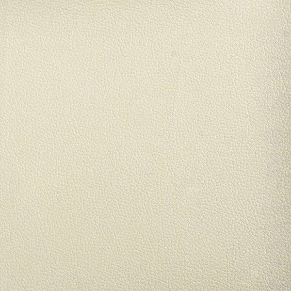 Creme Kunstleder Chaiselongue mit Kissen
