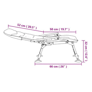 Klappbarer Angelstuhl mit Armlehnen Grün