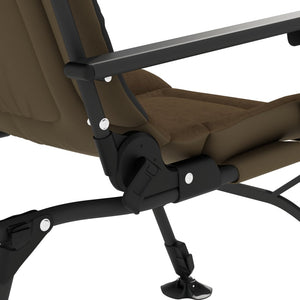 Klappbarer Angelstuhl mit Armlehnen, Taupe