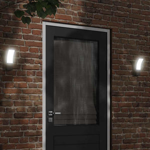 LED Außenwandleuchten, 2er Set, Schwarz