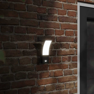 LED-Außenwandleuchten mit Sensor, 2er-Set