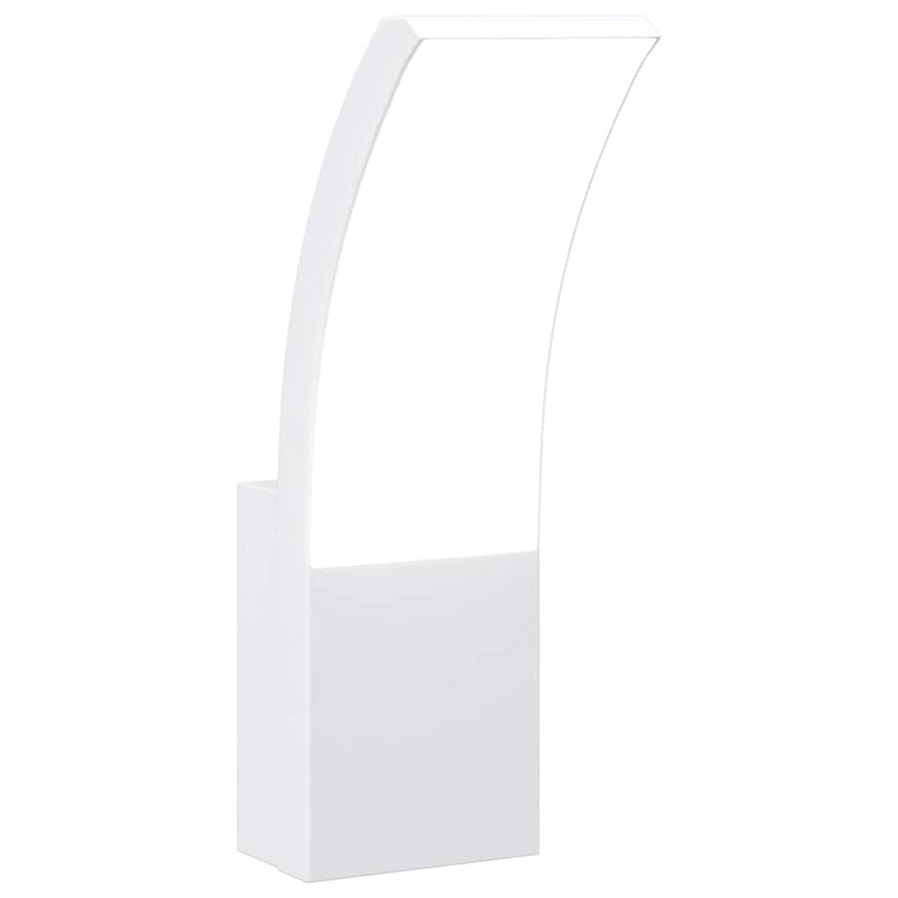 LED Außenwandleuchte Weiß Aluminium