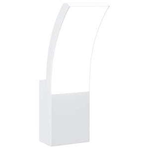 LED Außenwandleuchte Weiß Aluminium