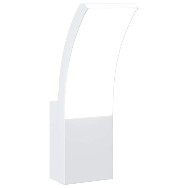 LED Außenwandleuchte Weiß Aluminium