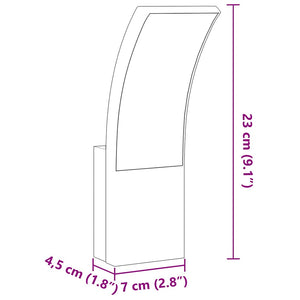 LED Außenwandleuchten 2er Set, Weiß