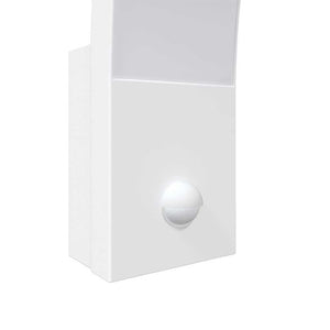 LED Außenwandleuchten mit Sensor, Weiß, 2er-Set