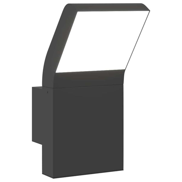 LED Außenwandleuchte Schwarz Aluminium